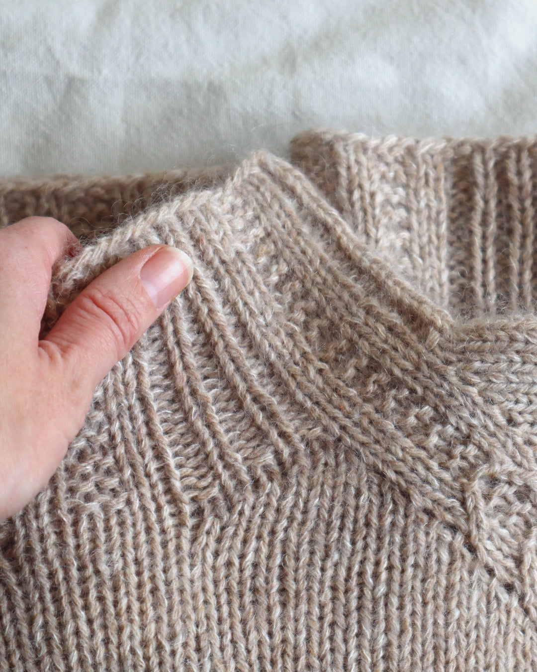WOVEN ARCHES SWEATER - Kat and Stitches