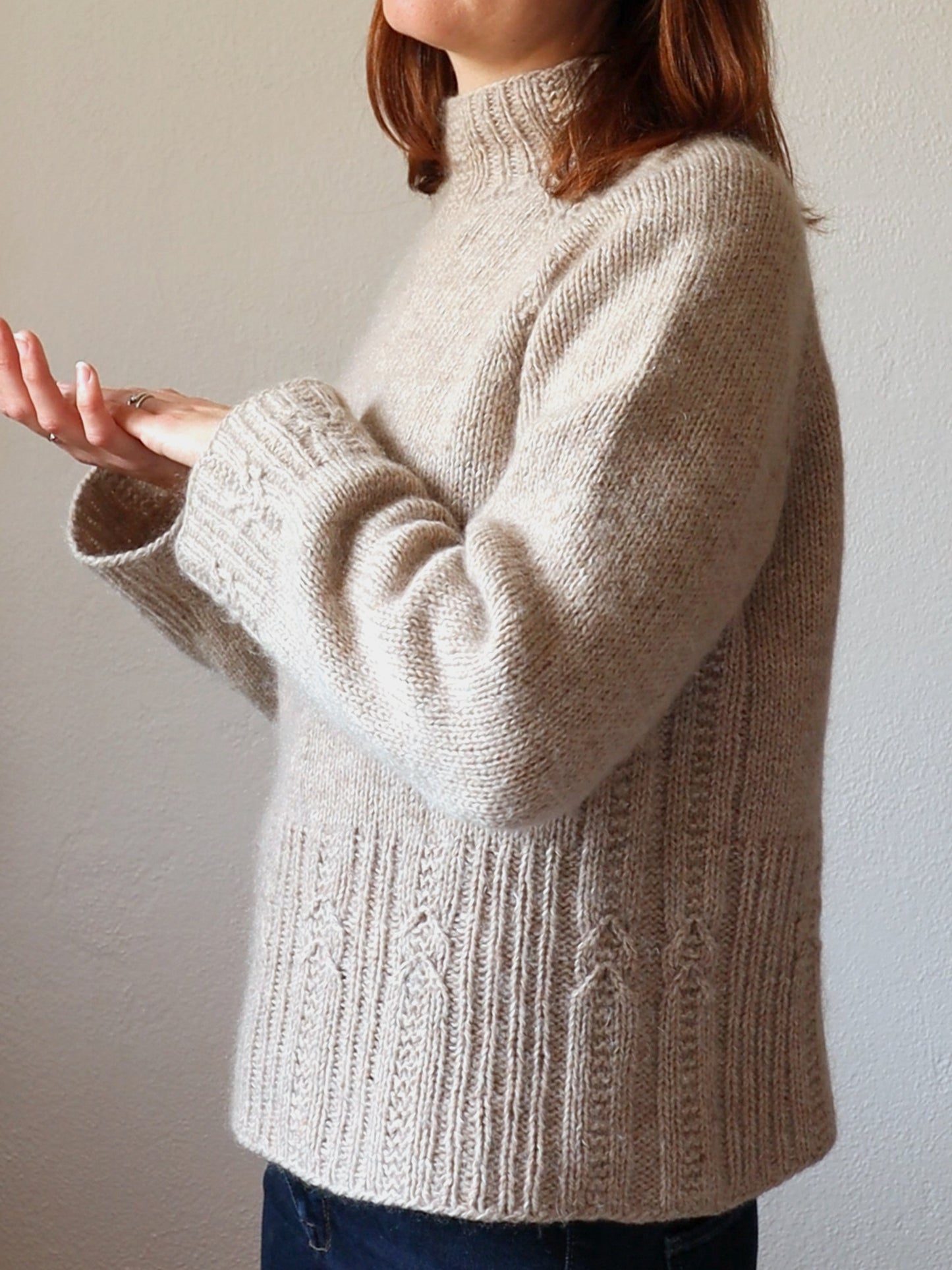 WOVEN ARCHES SWEATER - Kat and Stitches